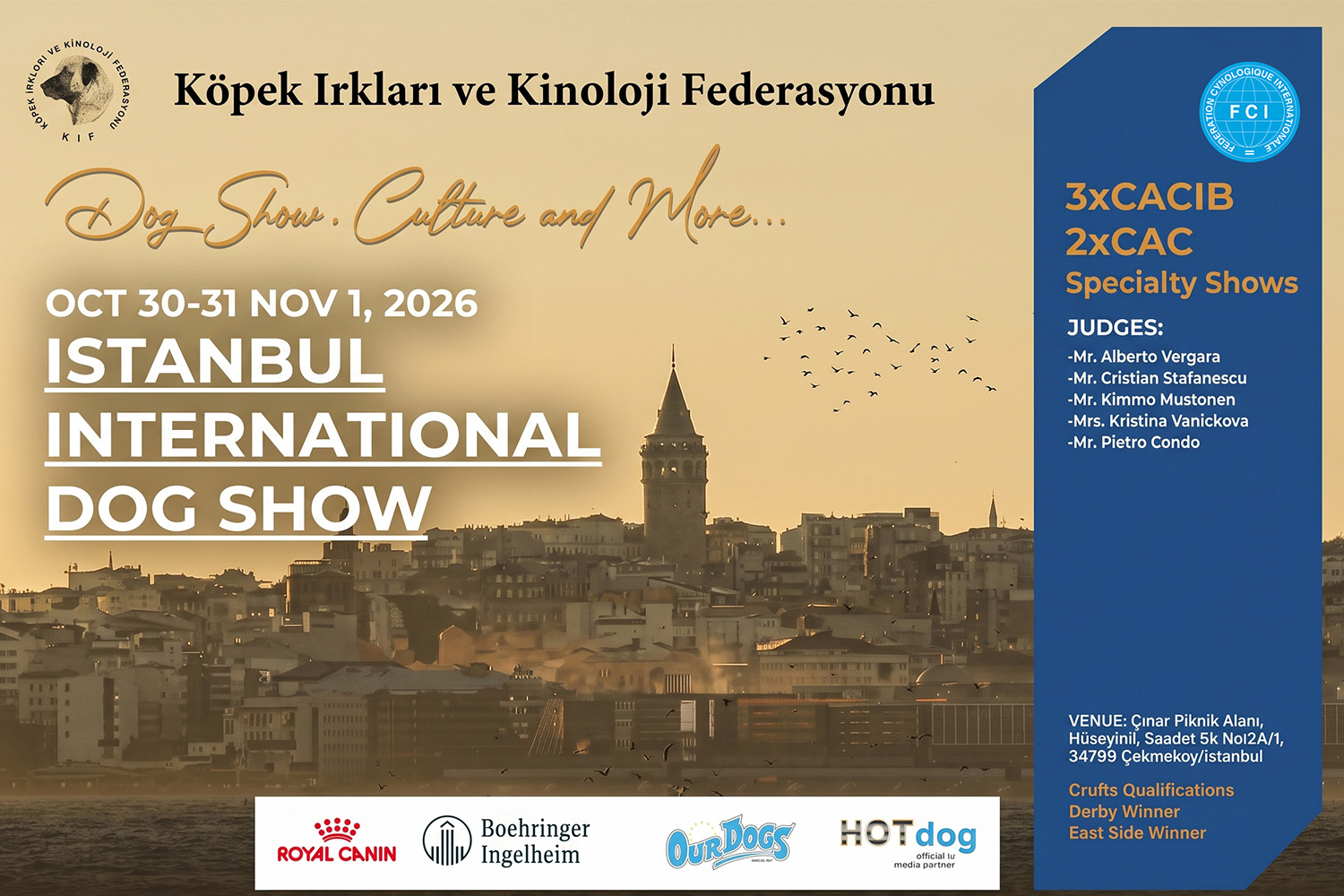 Istanbul Dog Show and Specialty Shows 2026